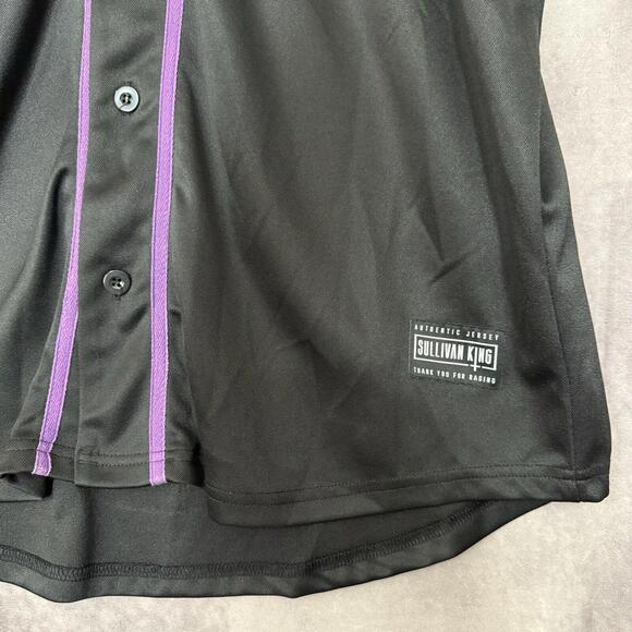 Sullivan King Demented Baseball Jersey Black Purple XX 2020 EDM Rage Size XL - Picture 4 of 8